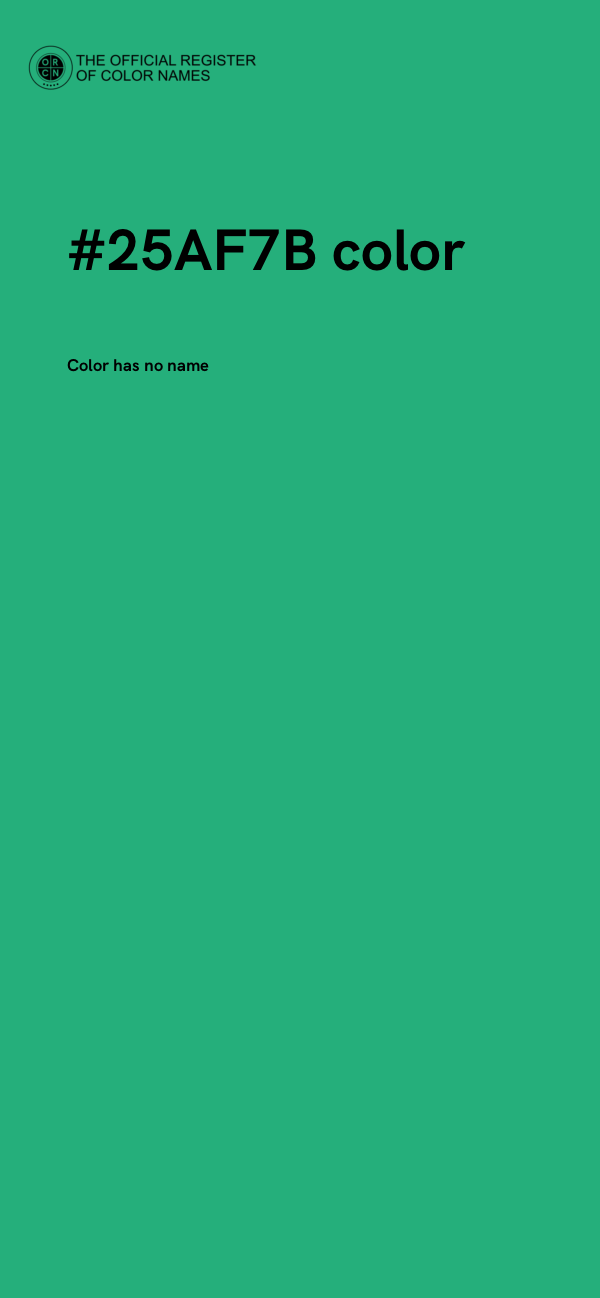 #25AF7B color image
