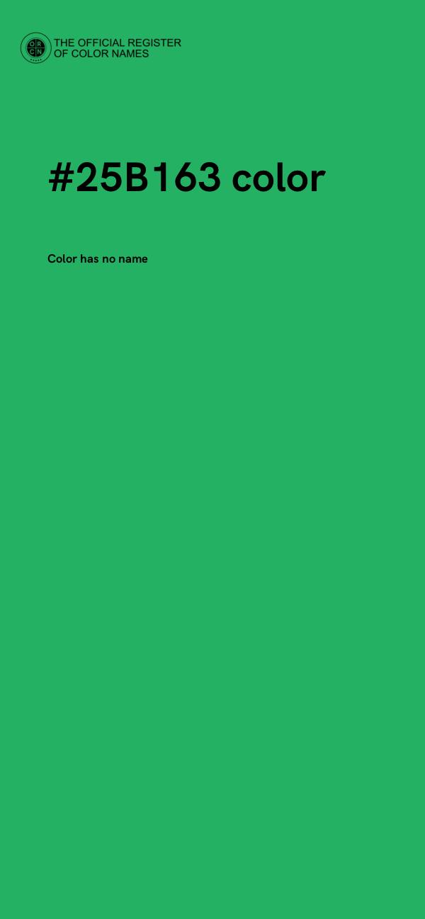 #25B163 color image