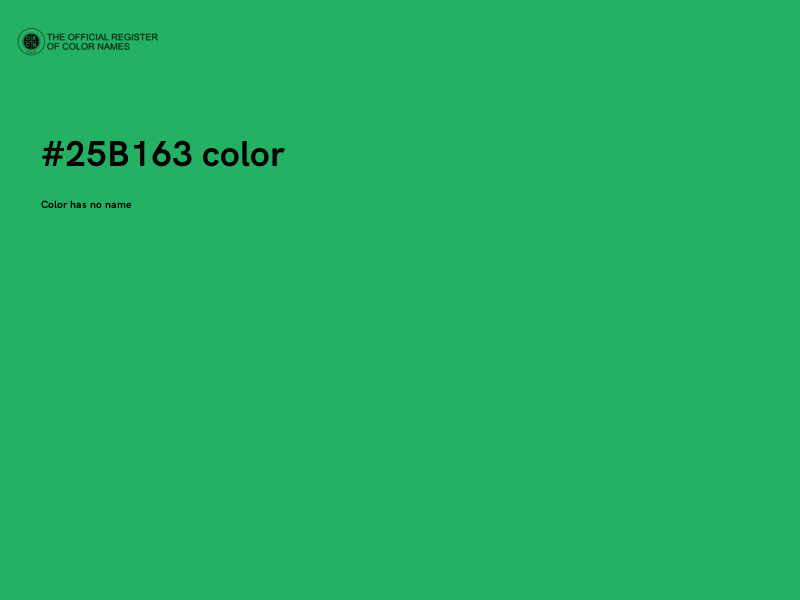 #25B163 color image