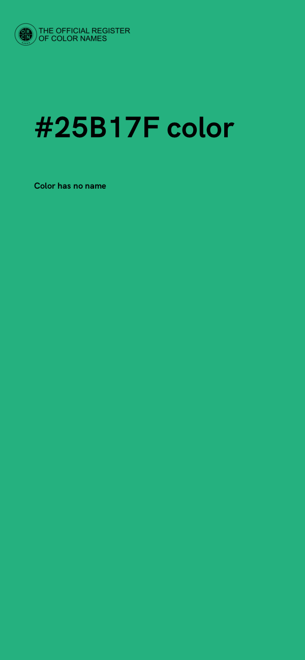 #25B17F color image