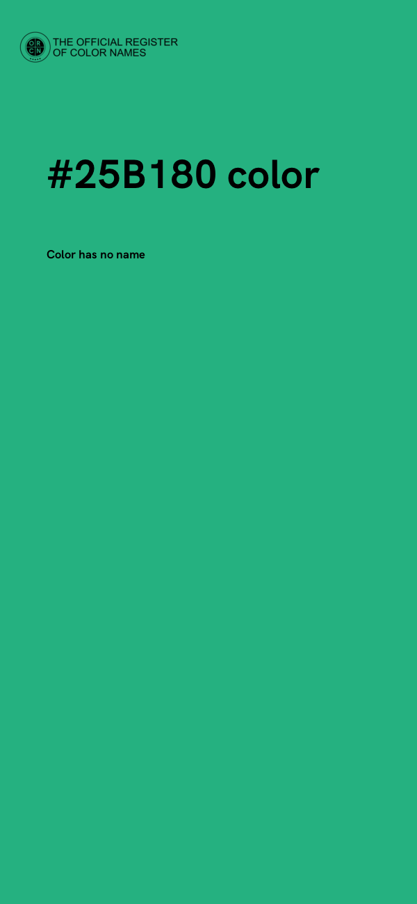 #25B180 color image