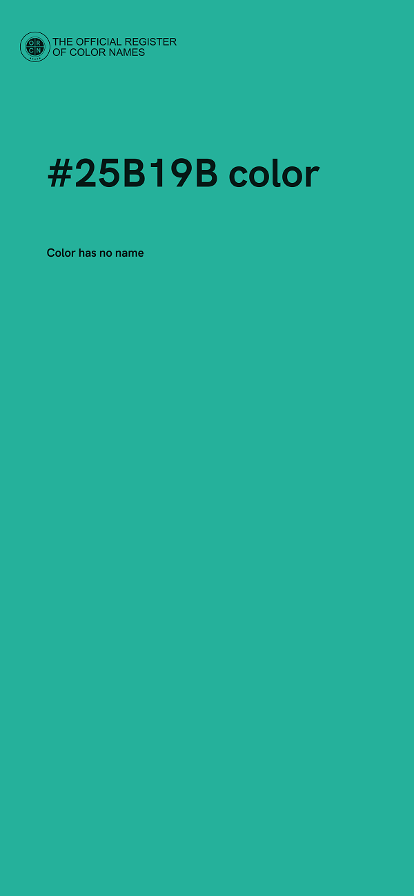 #25B19B color image