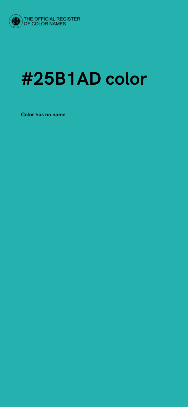 #25B1AD color image