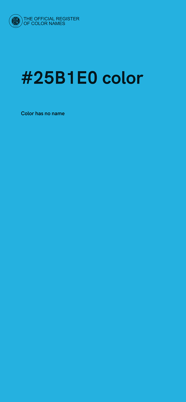 #25B1E0 color image