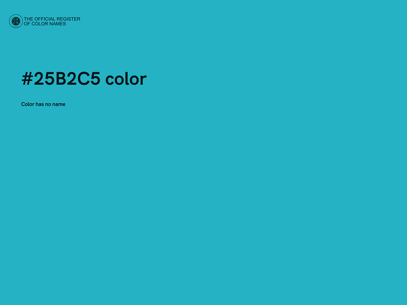 #25B2C5 color image