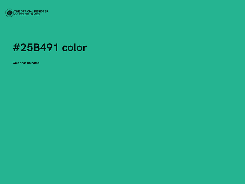#25B491 color image