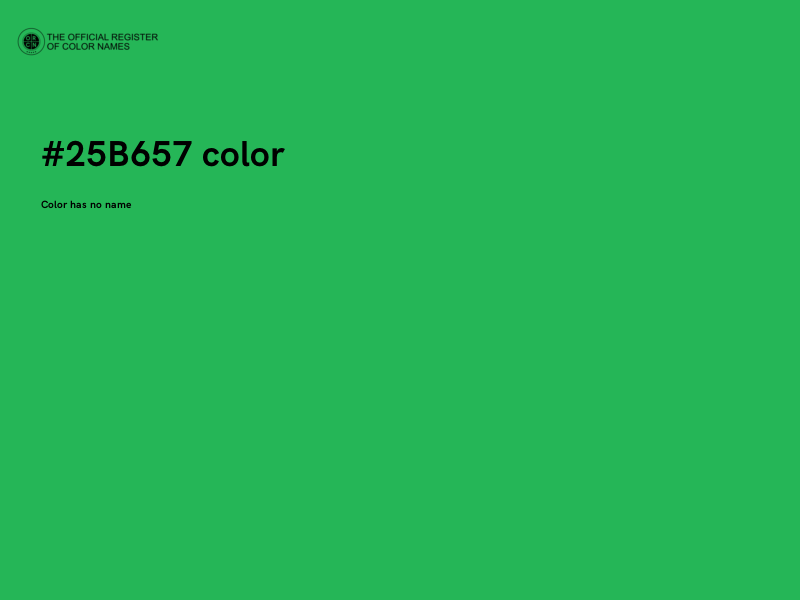 #25B657 color image