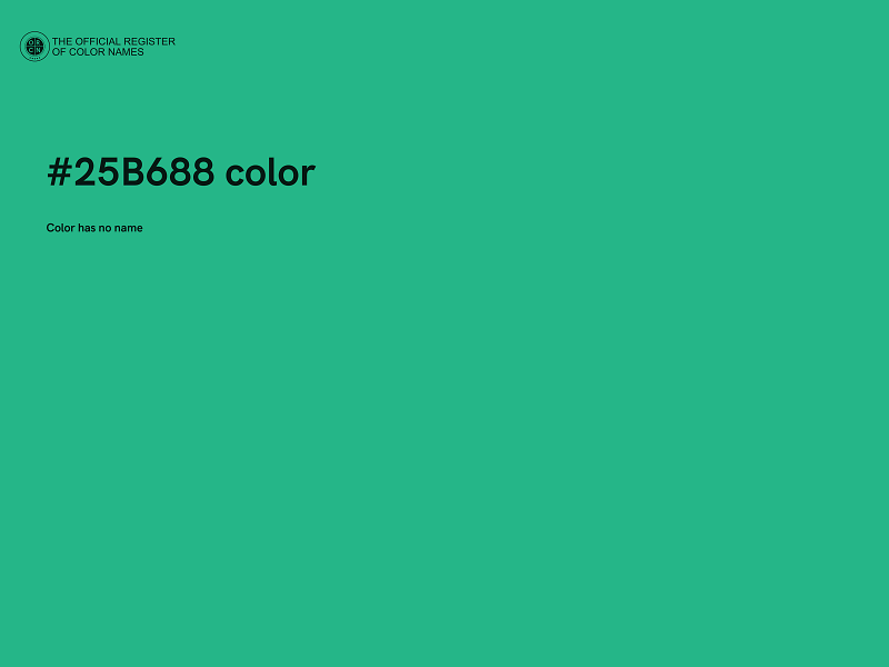 #25B688 color image