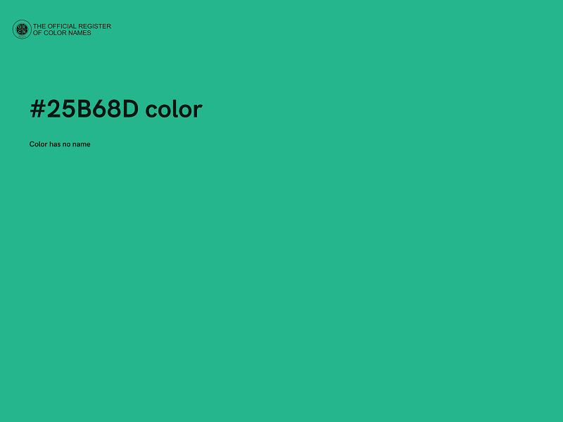 #25B68D color image