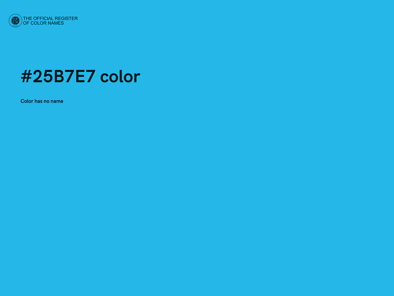 #25B7E7 color image