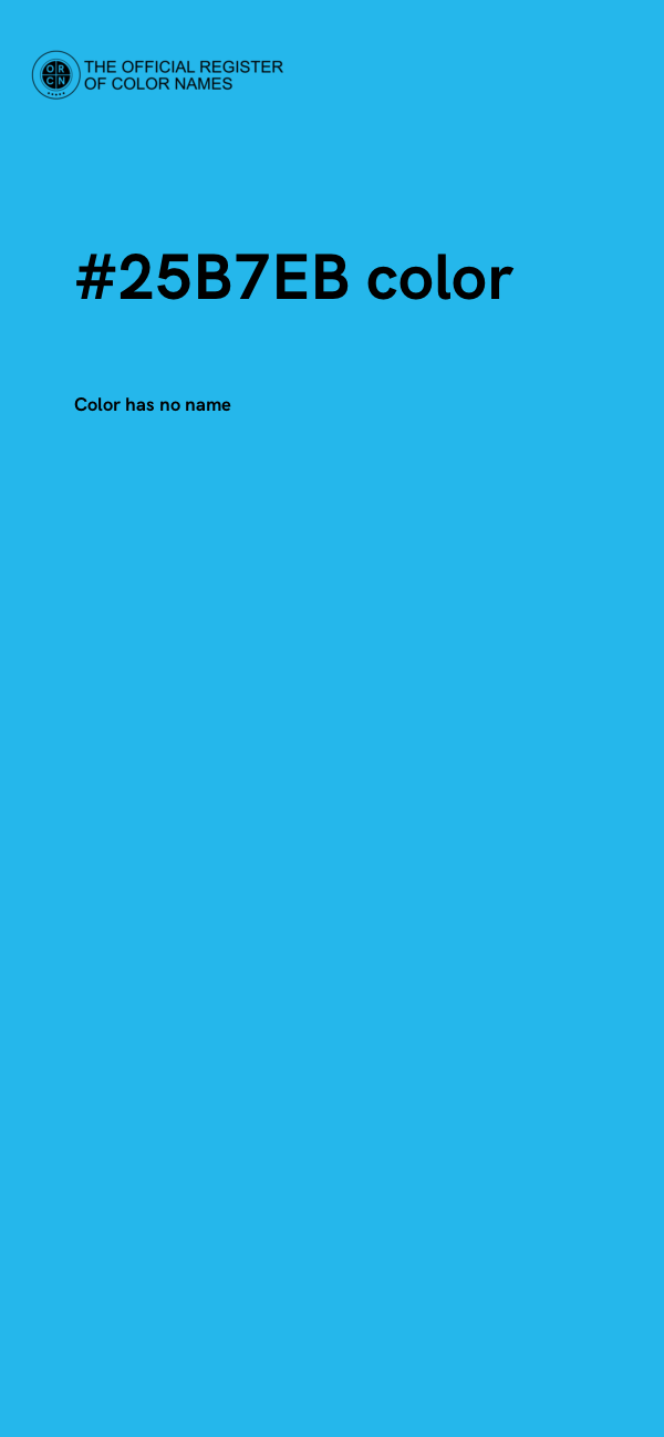 #25B7EB color image