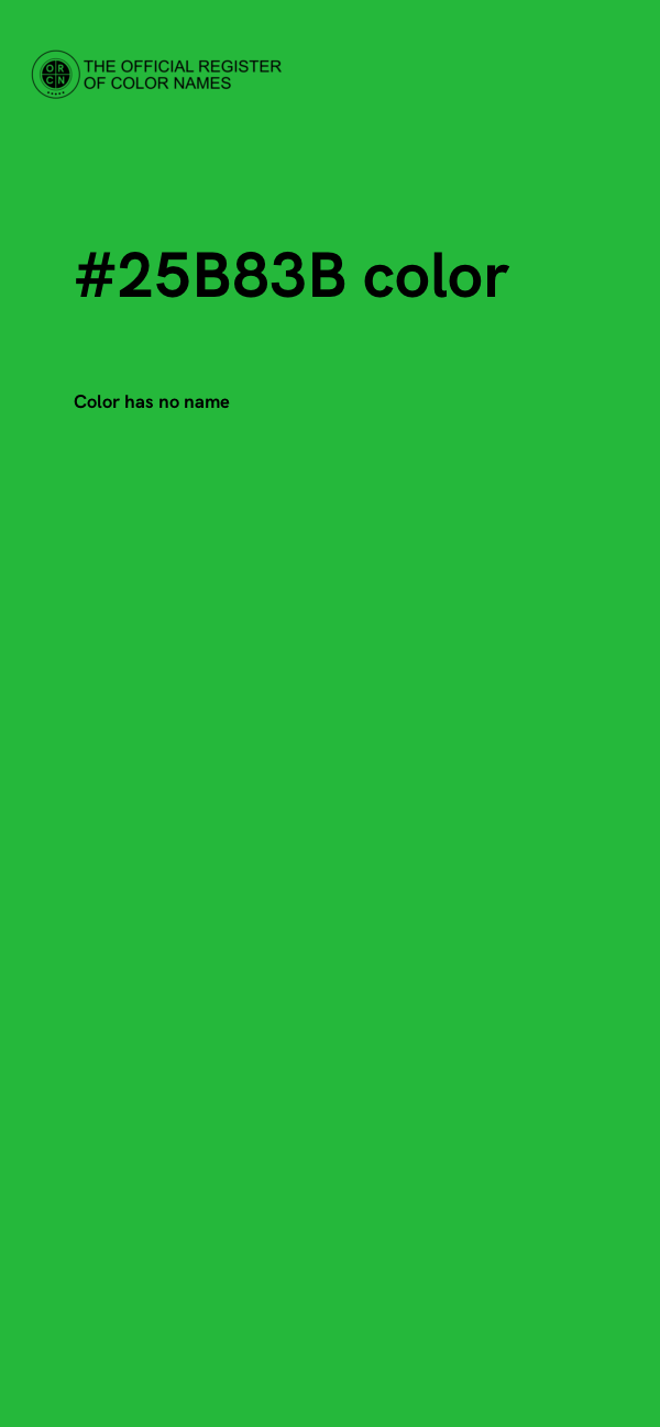 #25B83B color image