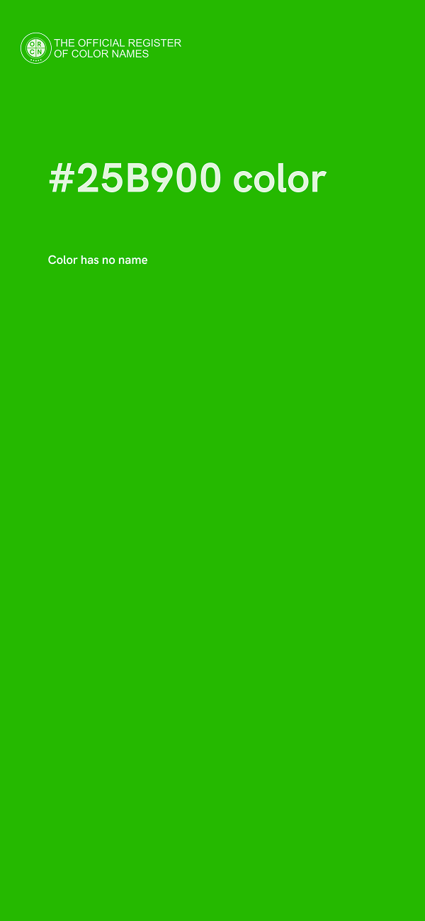 #25B900 color image