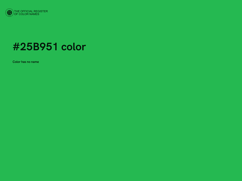 #25B951 color image