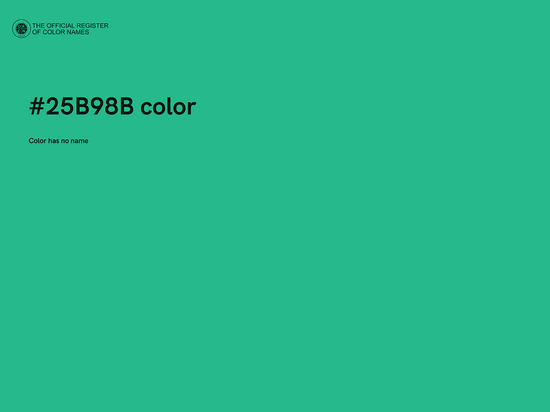 #25B98B color image