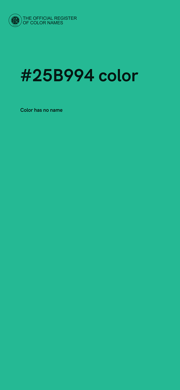 #25B994 color image