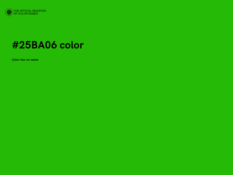 #25BA06 color image