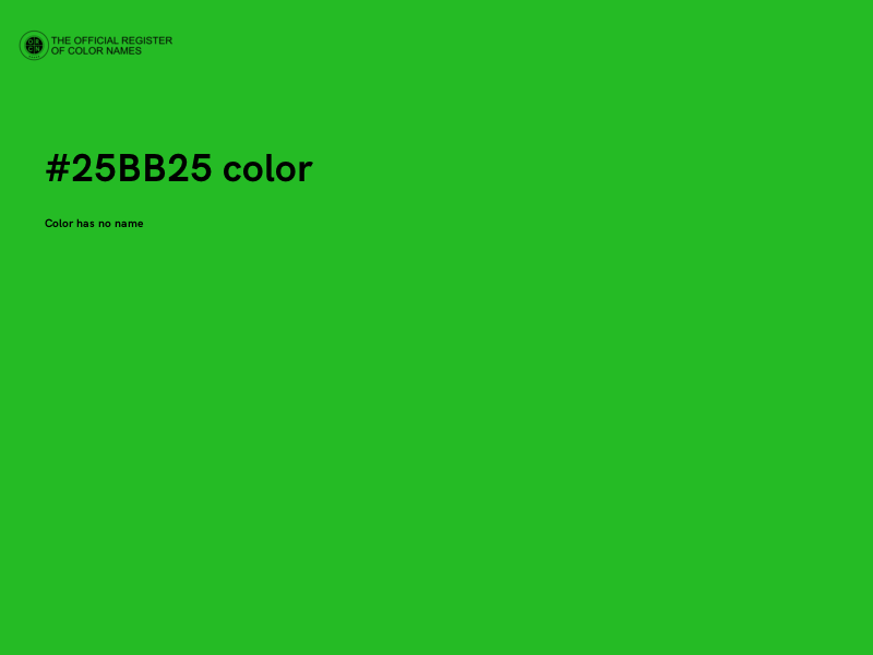 #25BB25 color image