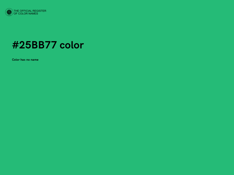#25BB77 color image