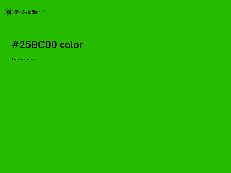 #25BC00 color image