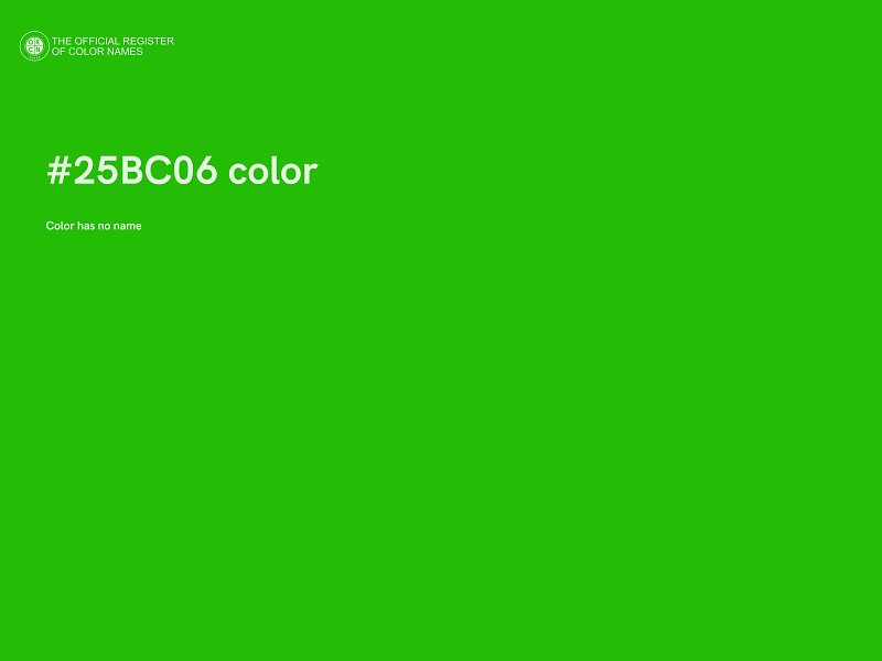 #25BC06 color image