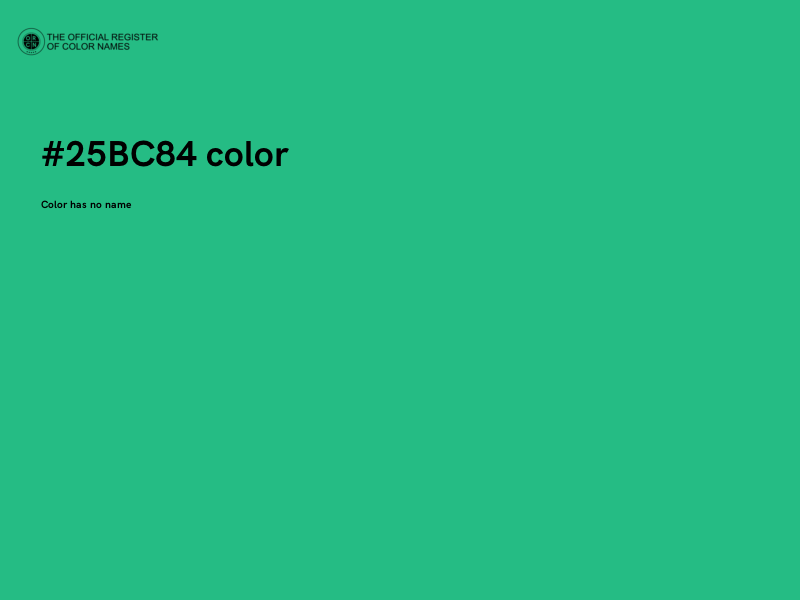 #25BC84 color image