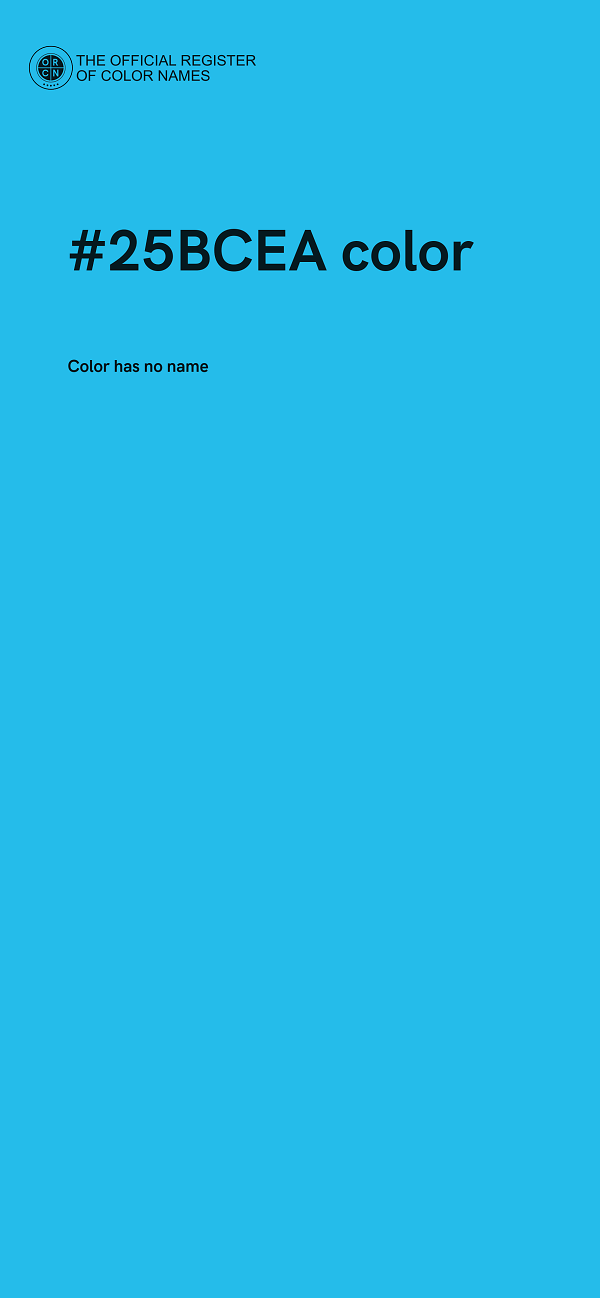 #25BCEA color image