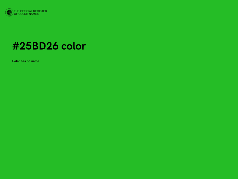 #25BD26 color image