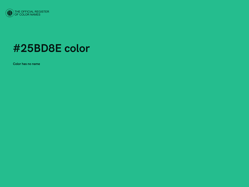 #25BD8E color image