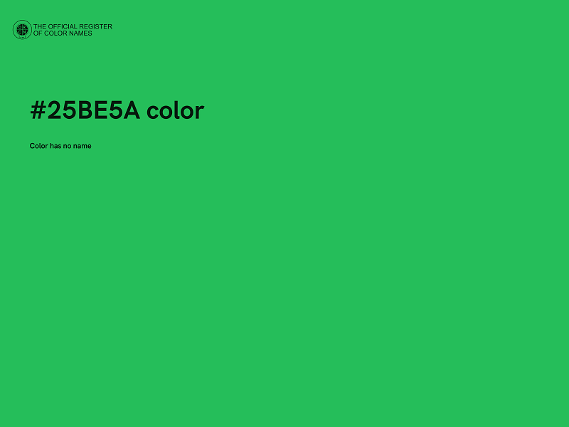 #25BE5A color image