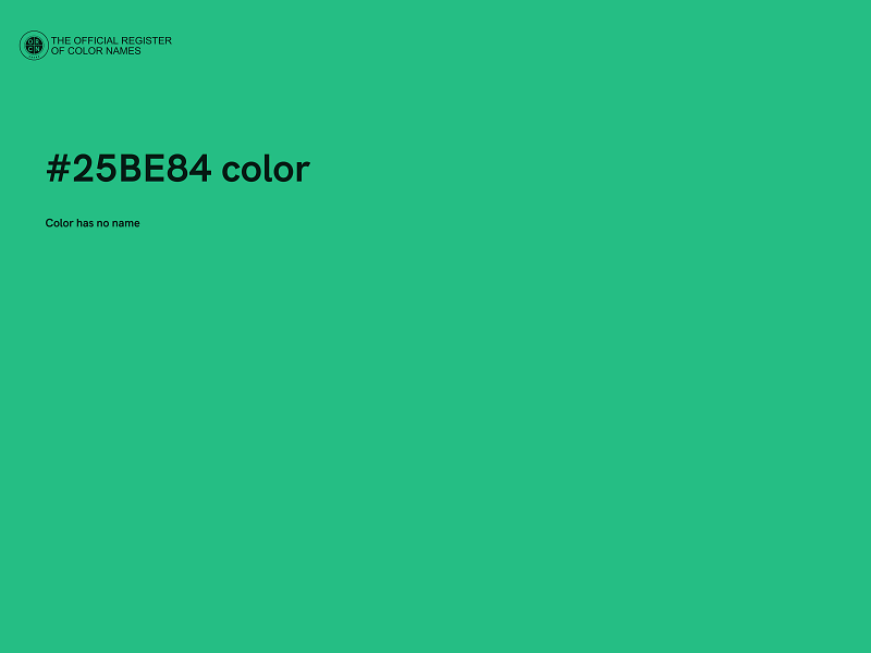 #25BE84 color image