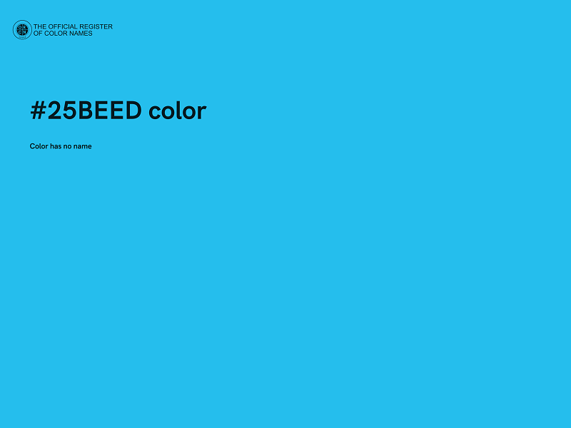 #25BEED color image