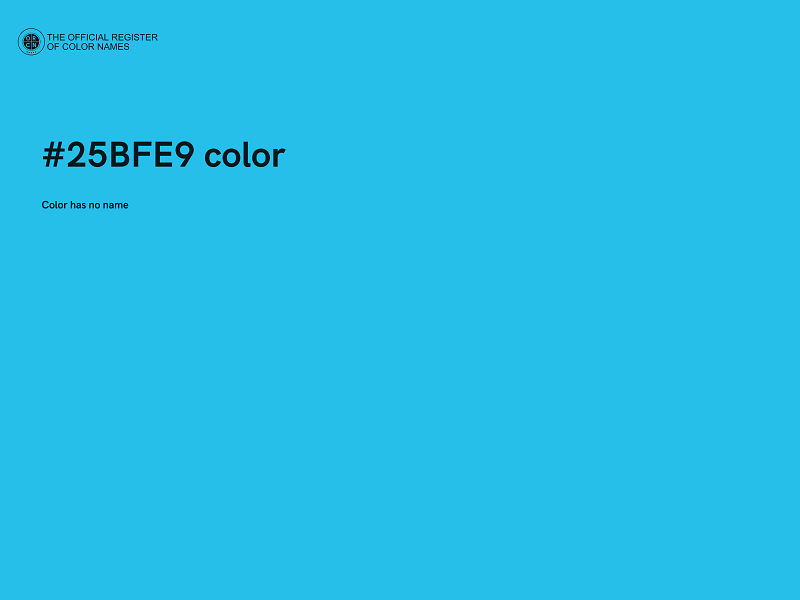 #25BFE9 color image