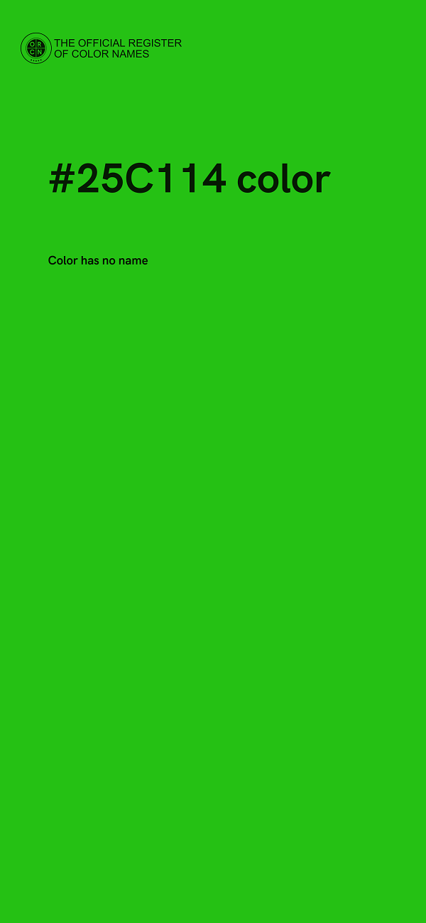 #25C114 color image