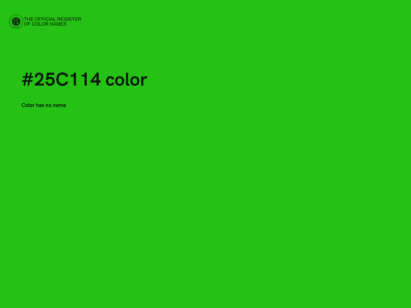 #25C114 color image