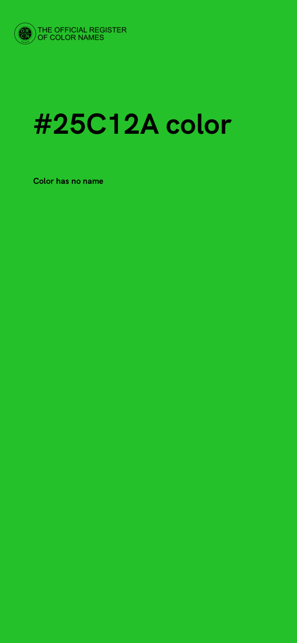 #25C12A color image