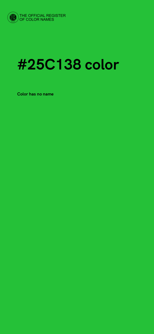 #25C138 color image