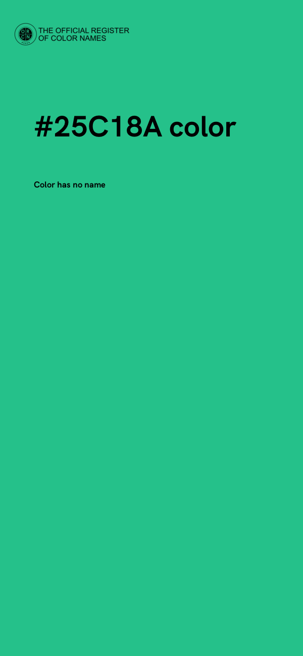 #25C18A color image