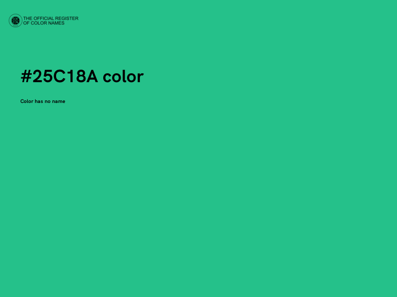 #25C18A color image