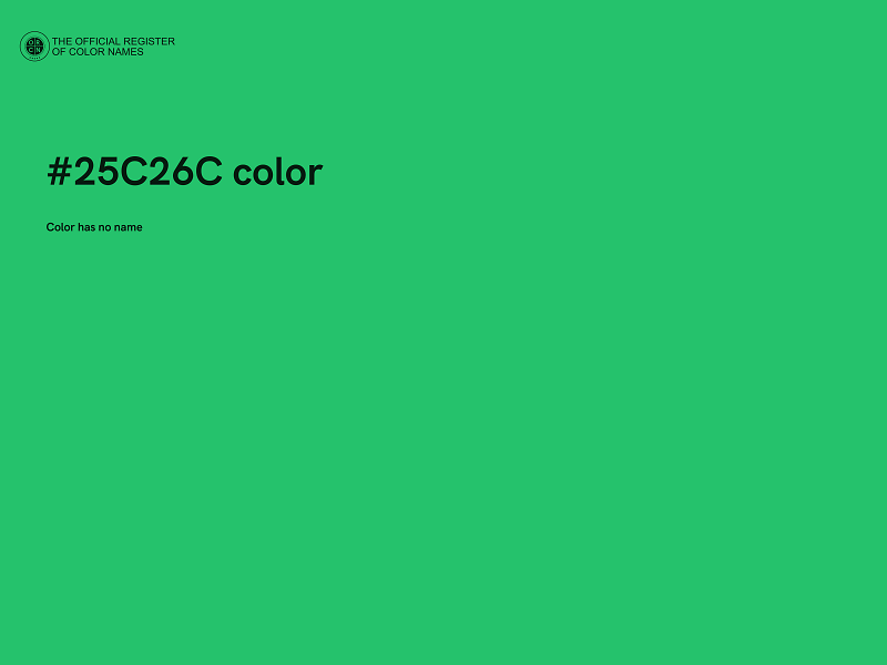 #25C26C color image