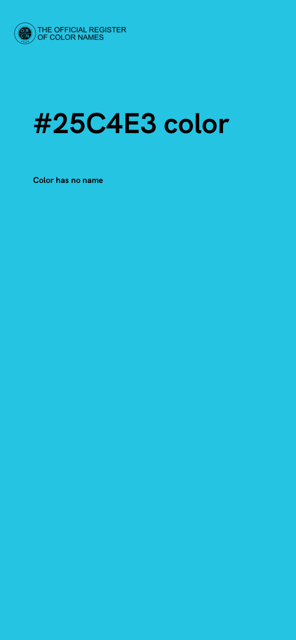 #25C4E3 color image