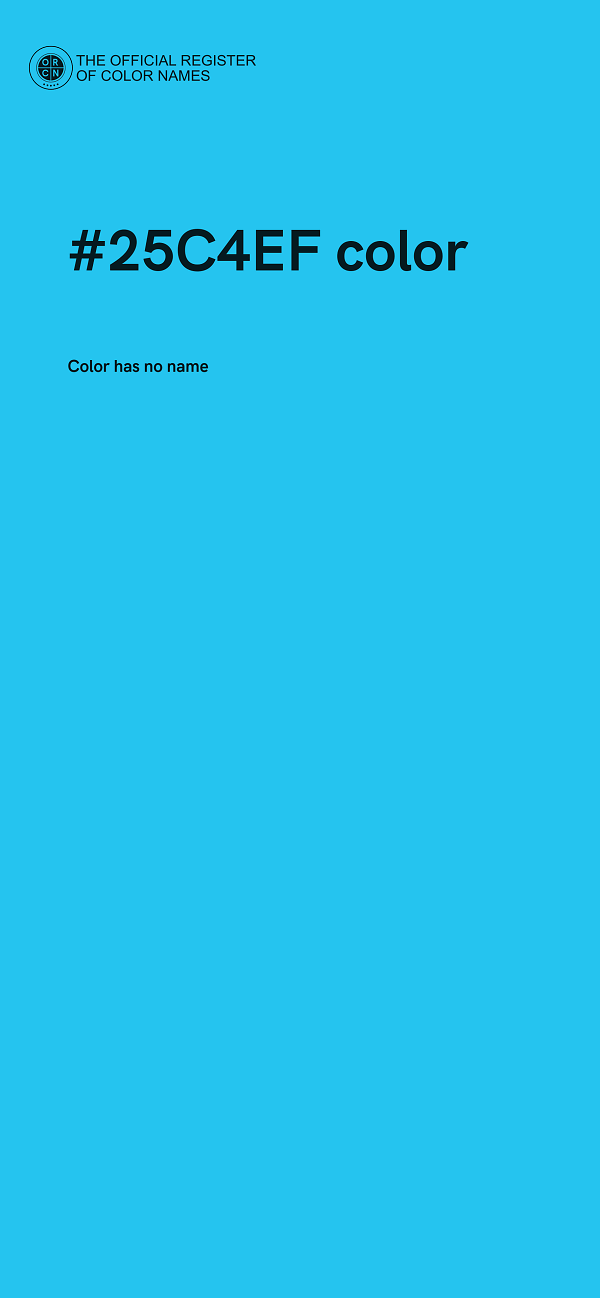 #25C4EF color image