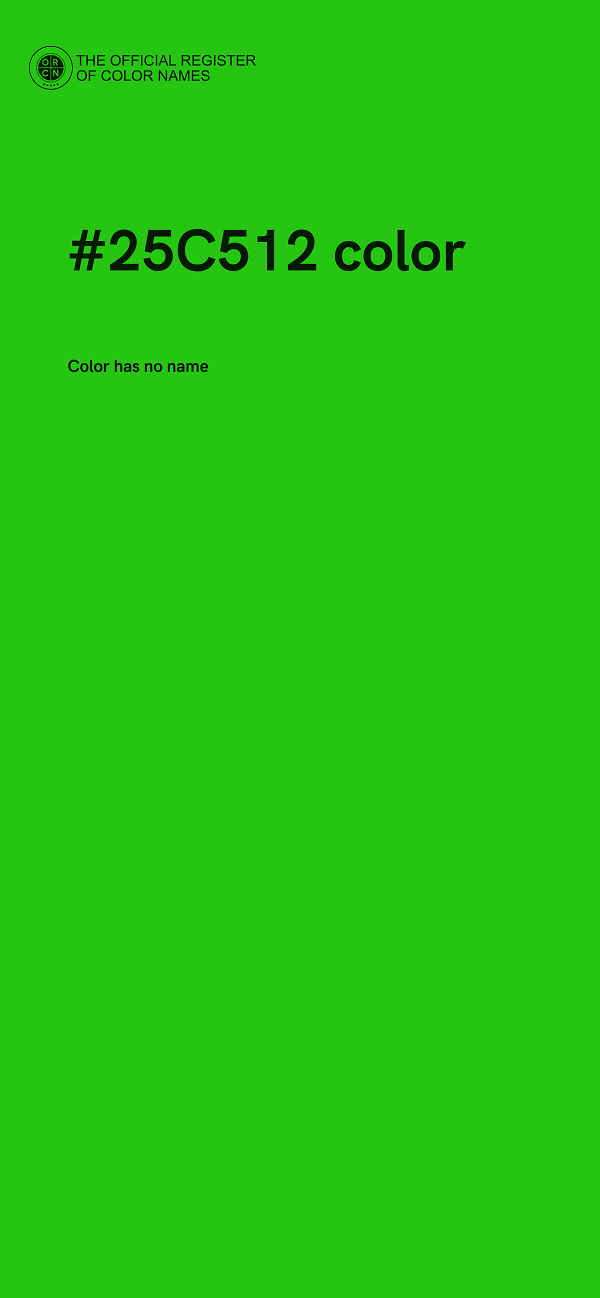 #25C512 color image
