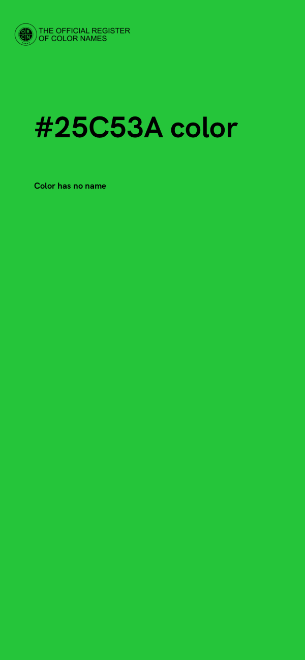 #25C53A color image