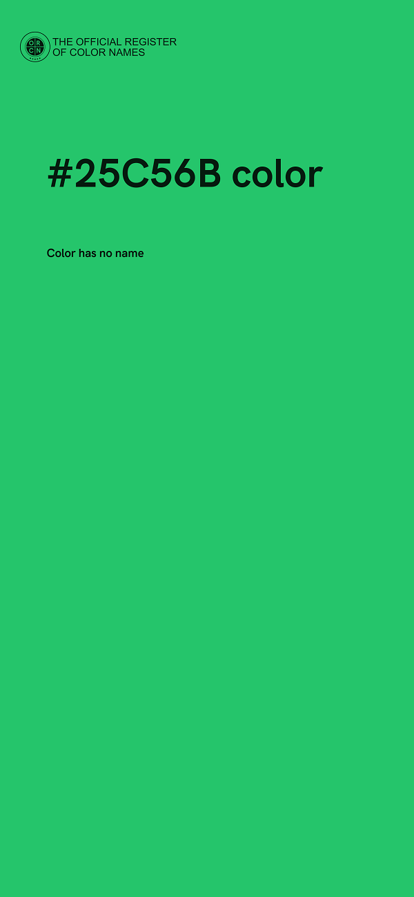 #25C56B color image