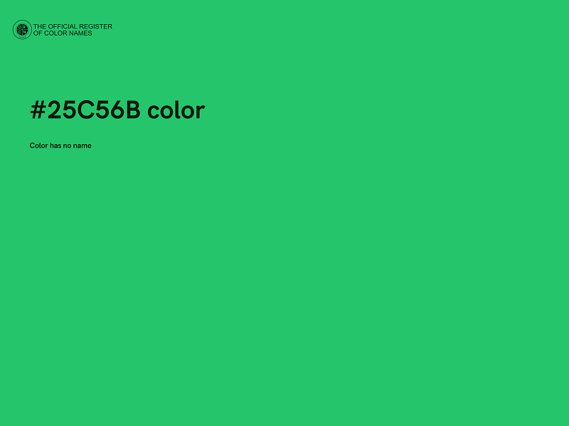#25C56B color image