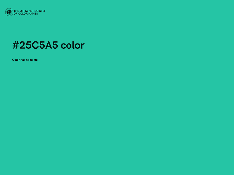 #25C5A5 color image