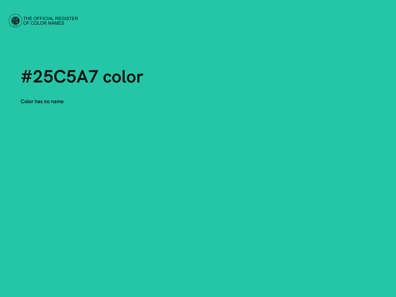 #25C5A7 color image