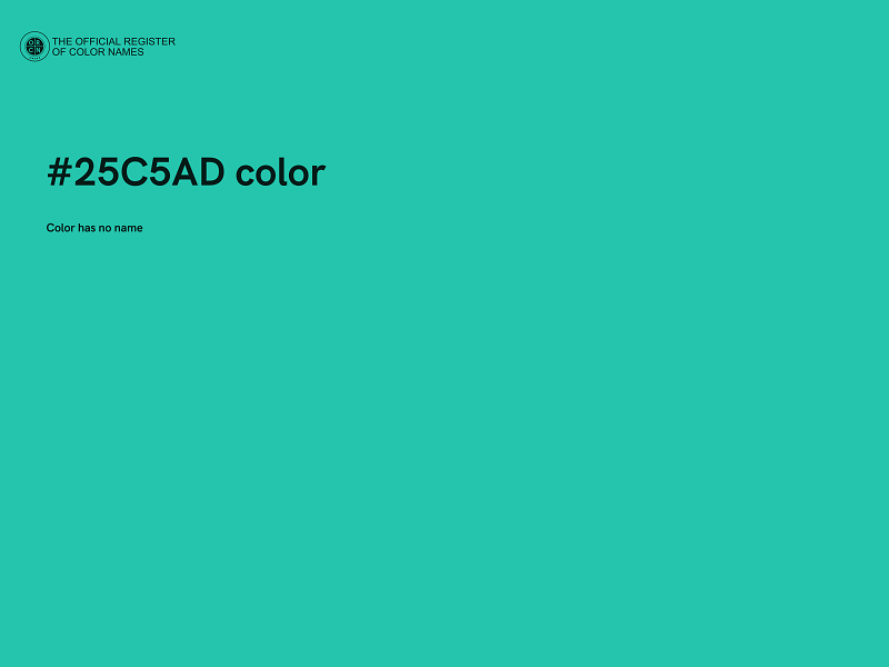 #25C5AD color image