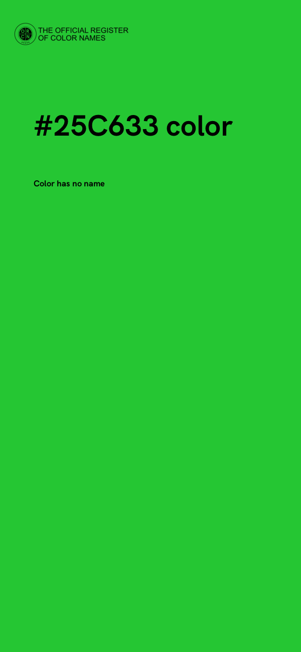 #25C633 color image